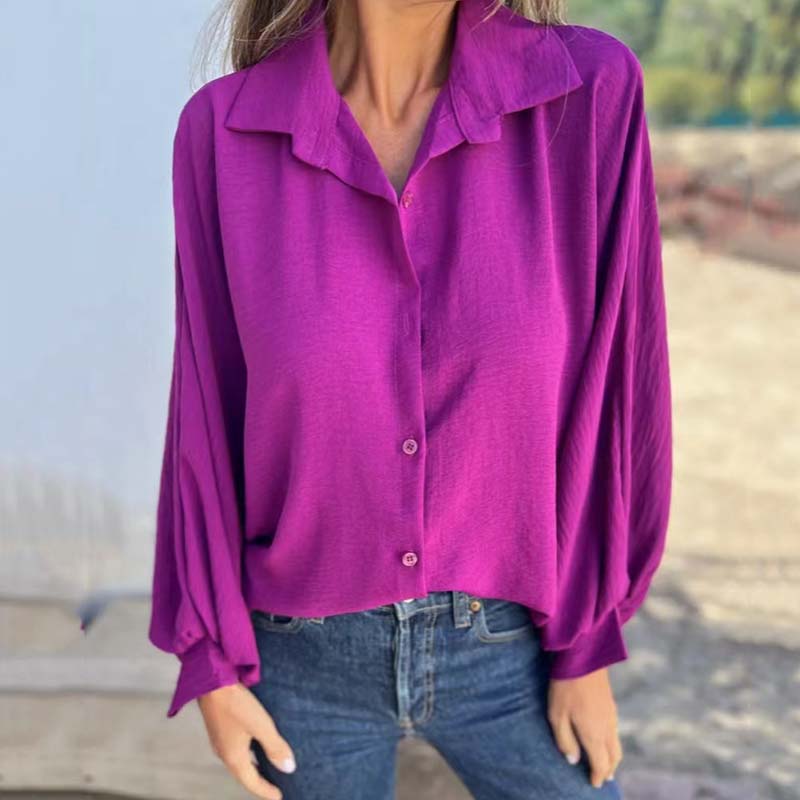 CORNELIA - BLUSA CLASSICA A MANICHE LUNGHE