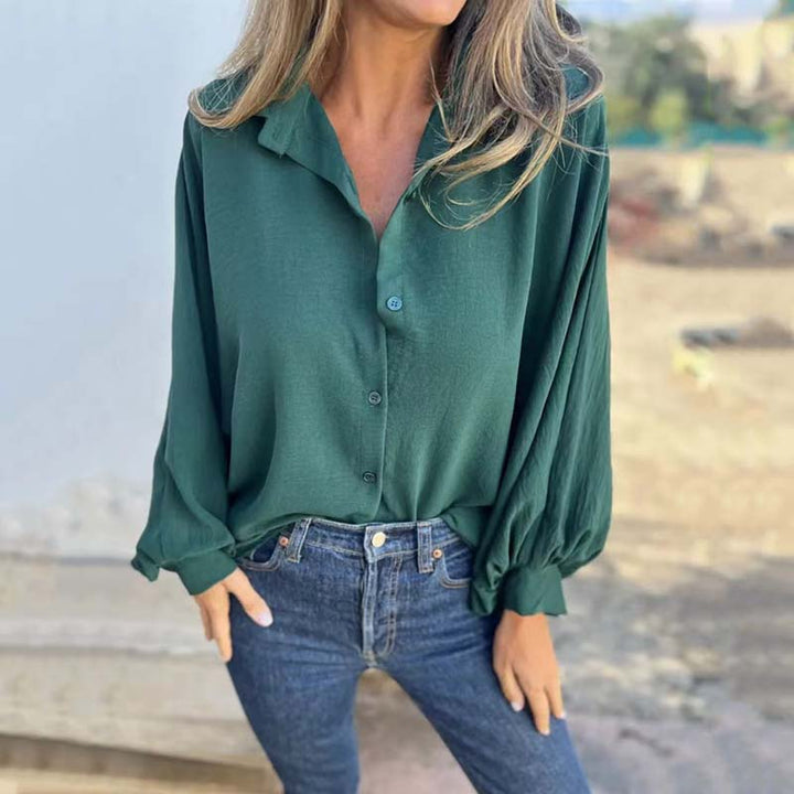 CORNELIA - BLUSA CLASSICA A MANICHE LUNGHE
