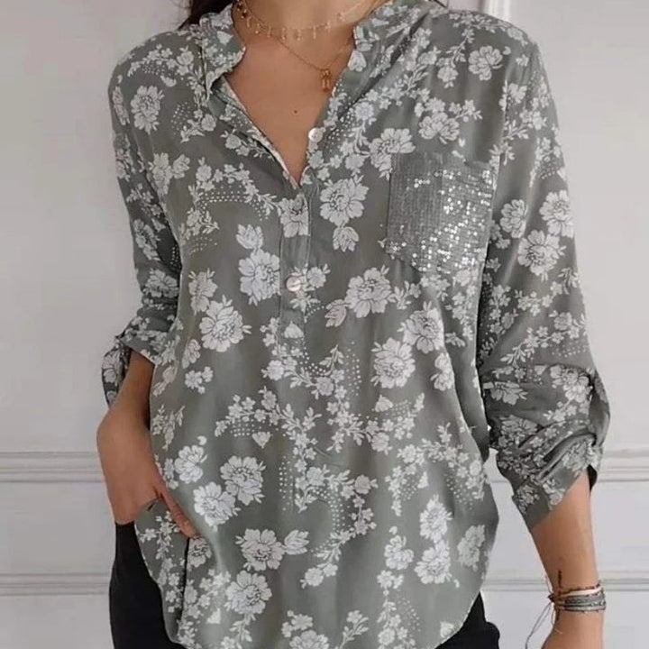 FRIEDLINDE I BLOUSE A MANICHE LUNGHE CON FIORI