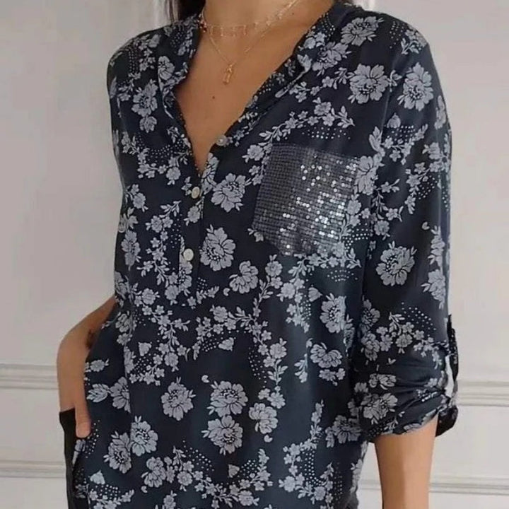 FRIEDLINDE I BLOUSE A MANICHE LUNGHE CON FIORI