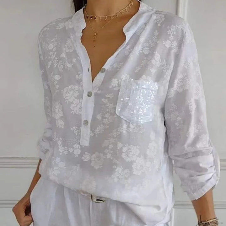 FRIEDLINDE I BLOUSE A MANICHE LUNGHE CON FIORI