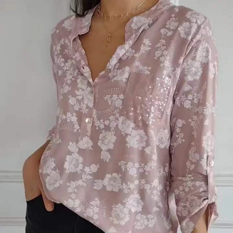 FRIEDLINDE I BLOUSE A MANICHE LUNGHE CON FIORI