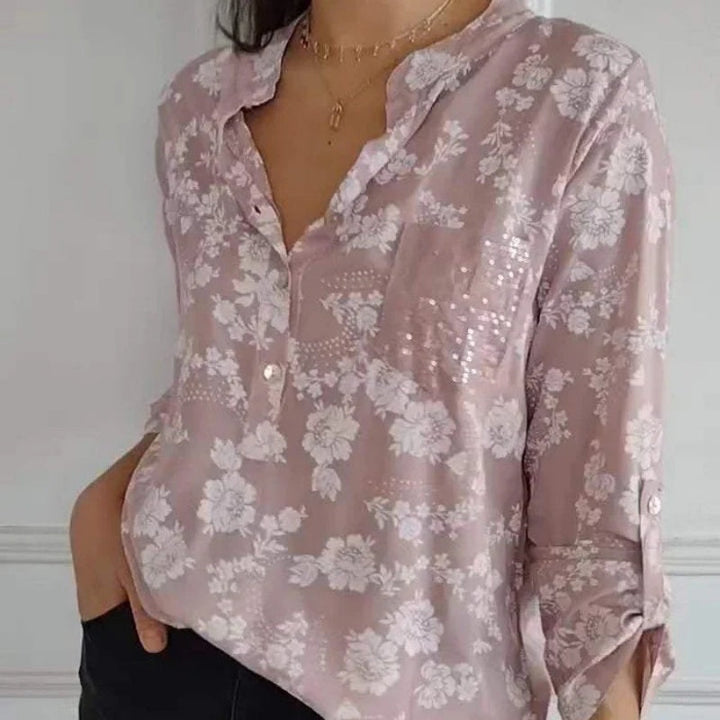 FRIEDLINDE I BLOUSE A MANICHE LUNGHE CON FIORI