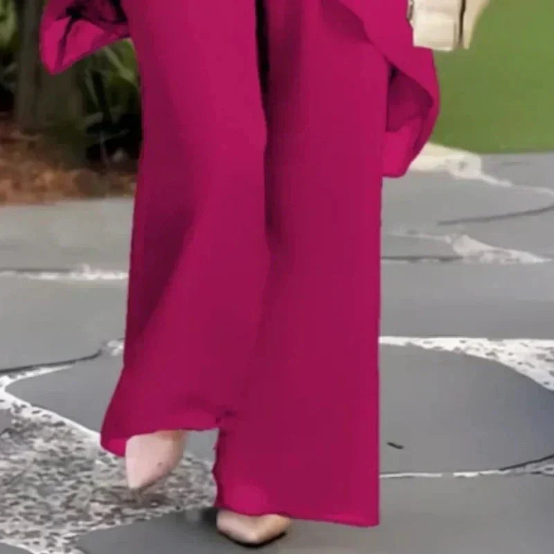 Herlene | Set Top e Pantaloni Asimmetrico Chic
