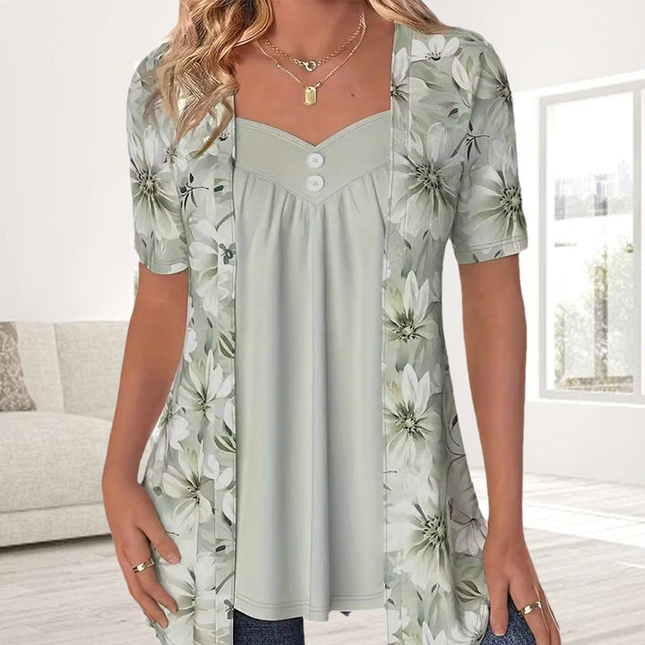 NORBERTA - BLUSA FIORITA MODERNA