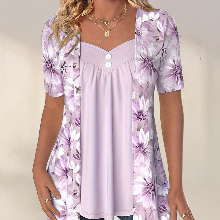 NORBERTA - BLUSA FIORITA MODERNA