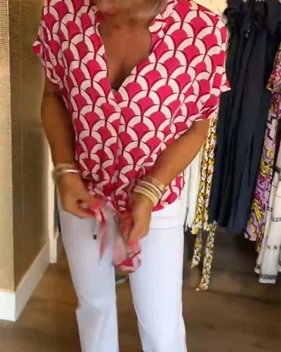 SOLVEIG CAMICIA STAMPATA ELEGANTE