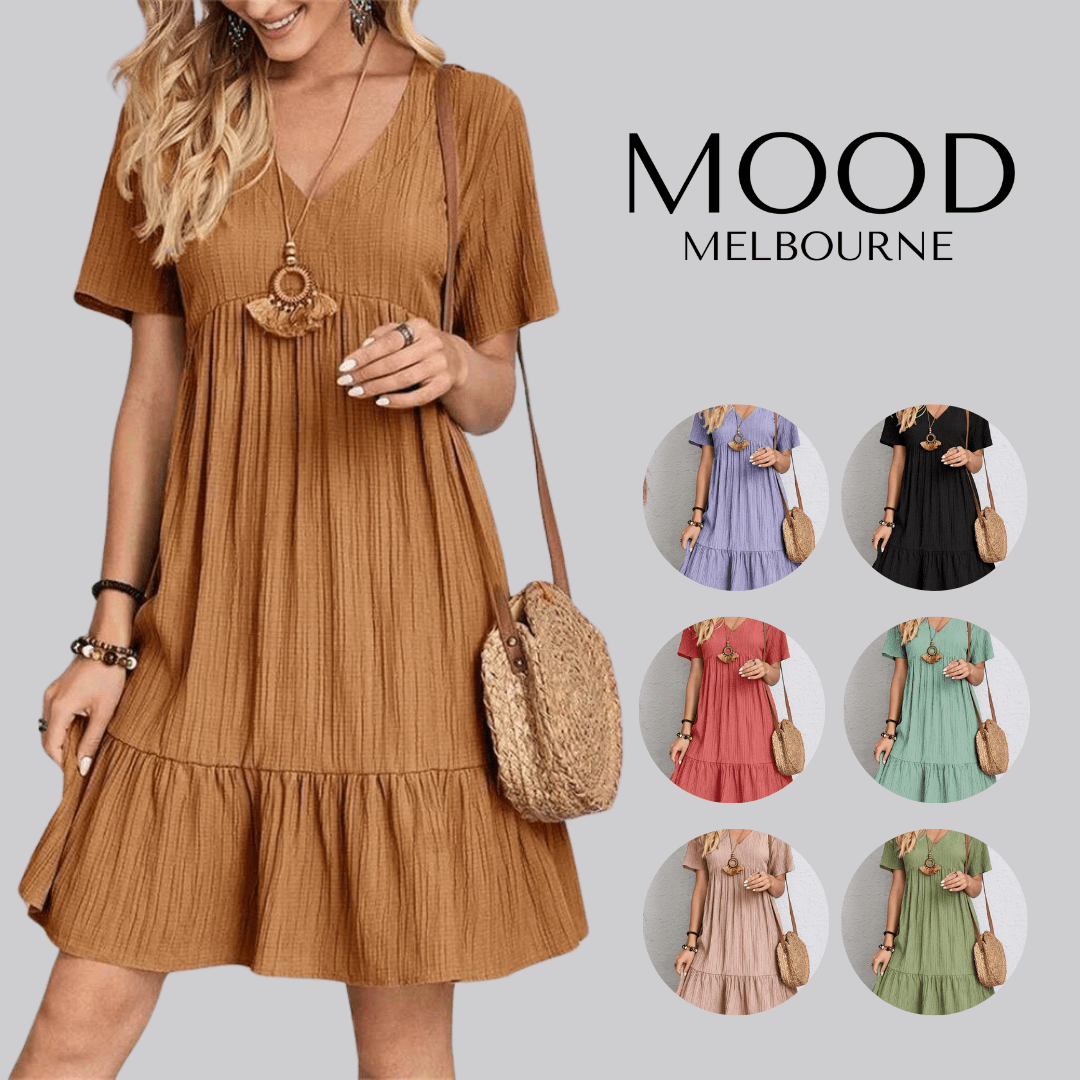 Hanna - Abito Retro V-Neck con Controllo della Pancia