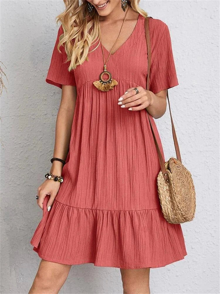 Hanna - Abito Retro V-Neck con Controllo della Pancia