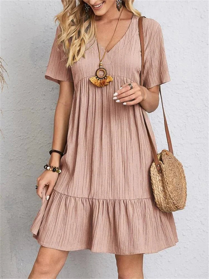 Hanna - Abito Retro V-Neck con Controllo della Pancia