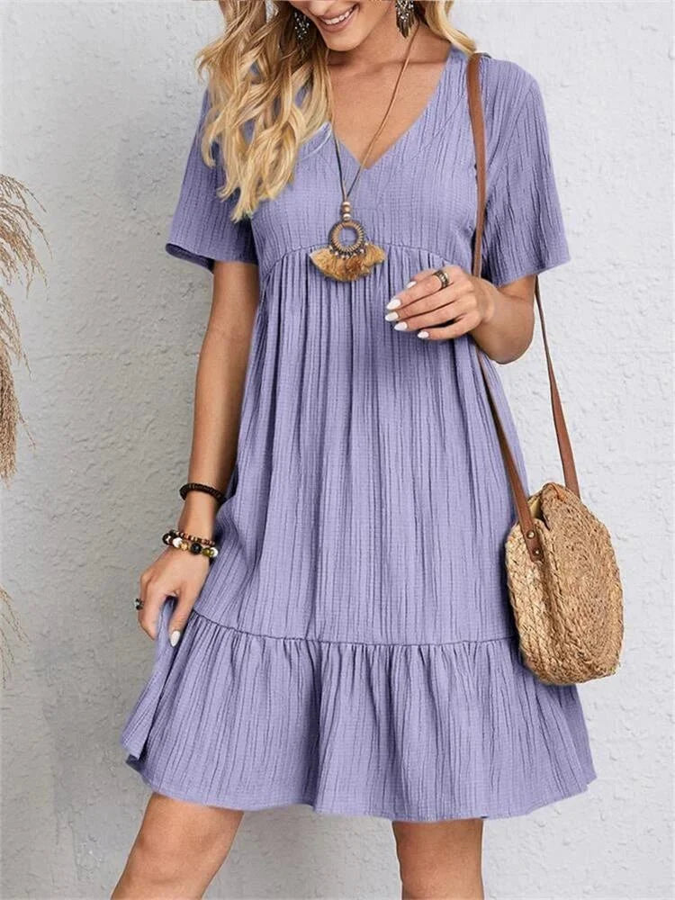 Hanna - Abito Retro V-Neck con Controllo della Pancia