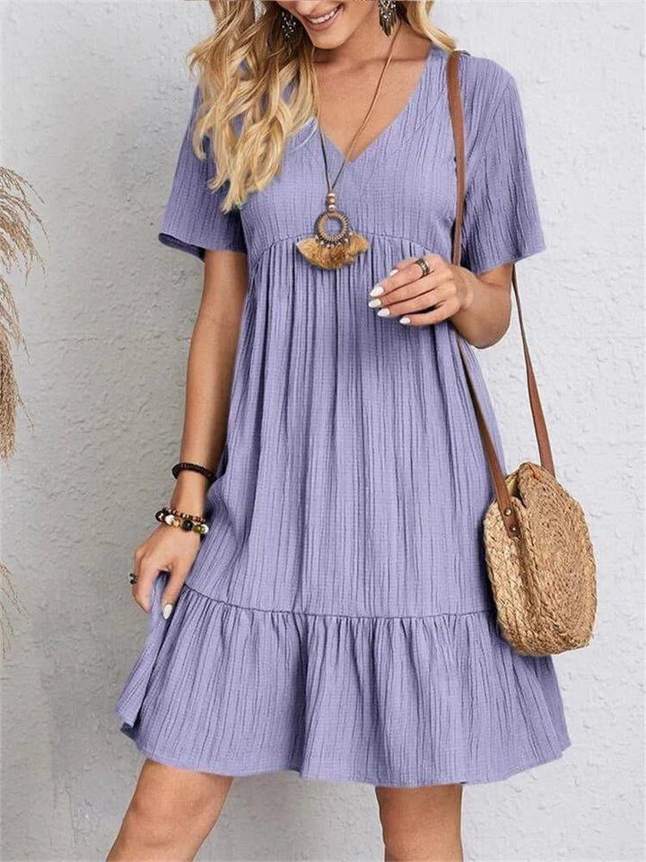 Hanna - Abito Retro V-Neck con Controllo della Pancia