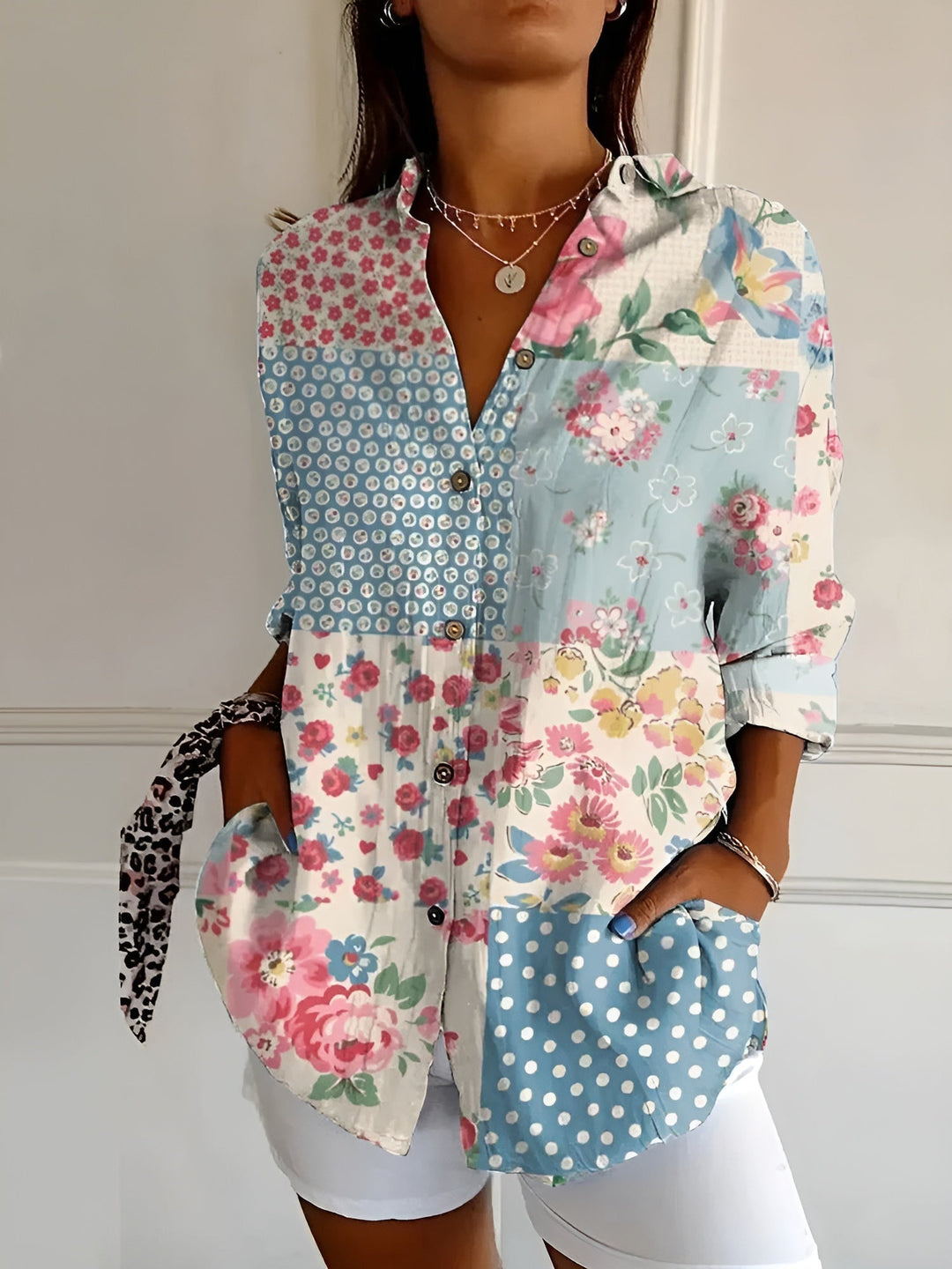 DESIREE | BLOUSE CON CHIUSURA A BOTTONI