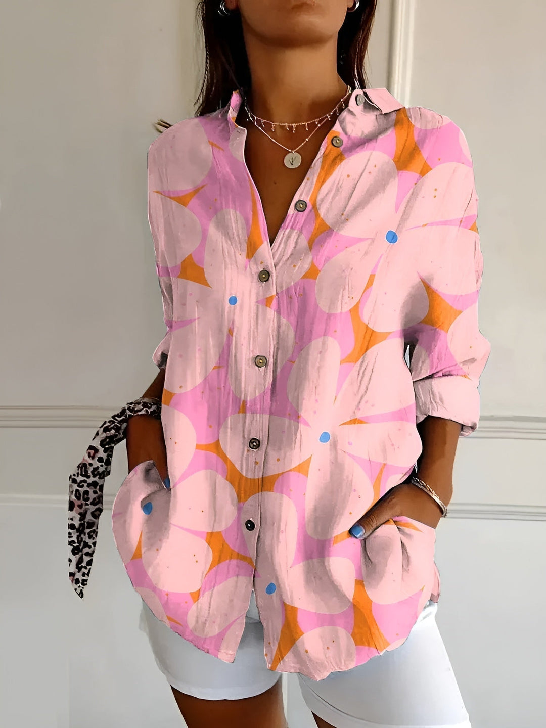 DESIREE | BLOUSE CON CHIUSURA A BOTTONI