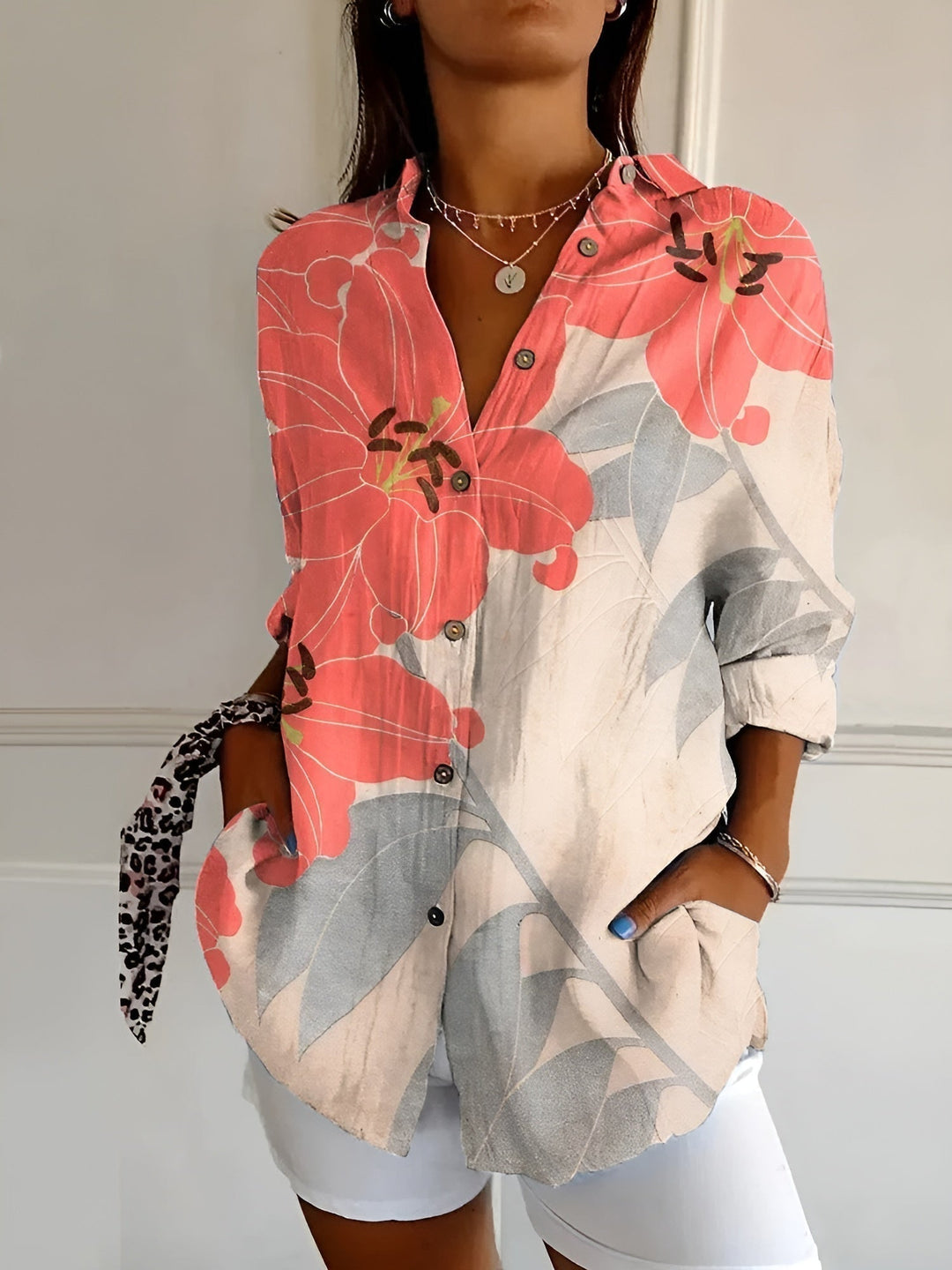 DESIREE | BLOUSE CON CHIUSURA A BOTTONI
