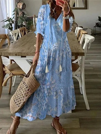 Luna | Vestito Boho Senza Sforzo con Vestibilità Flattering