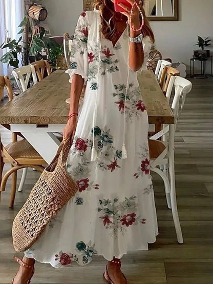 Luna | Vestito Boho Senza Sforzo con Vestibilità Flattering