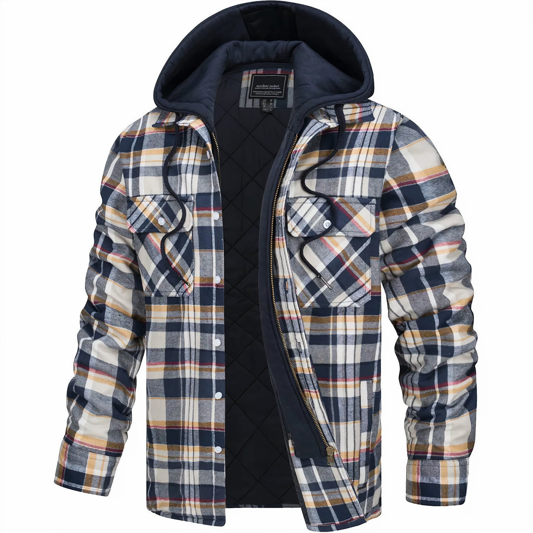 Tibor – Camicia overshirt con Cappuccio Trapuntata