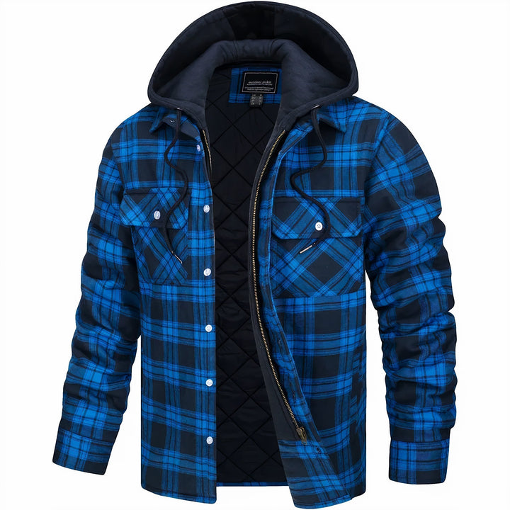 Tibor – Camicia overshirt con Cappuccio Trapuntata