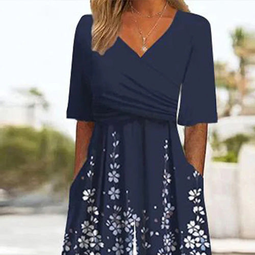 Tuta Blu Navy con Maniche Corte e Tasche Laterali