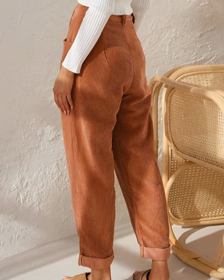 Janna | Pantaloni Eleganti in Velluto a Coste